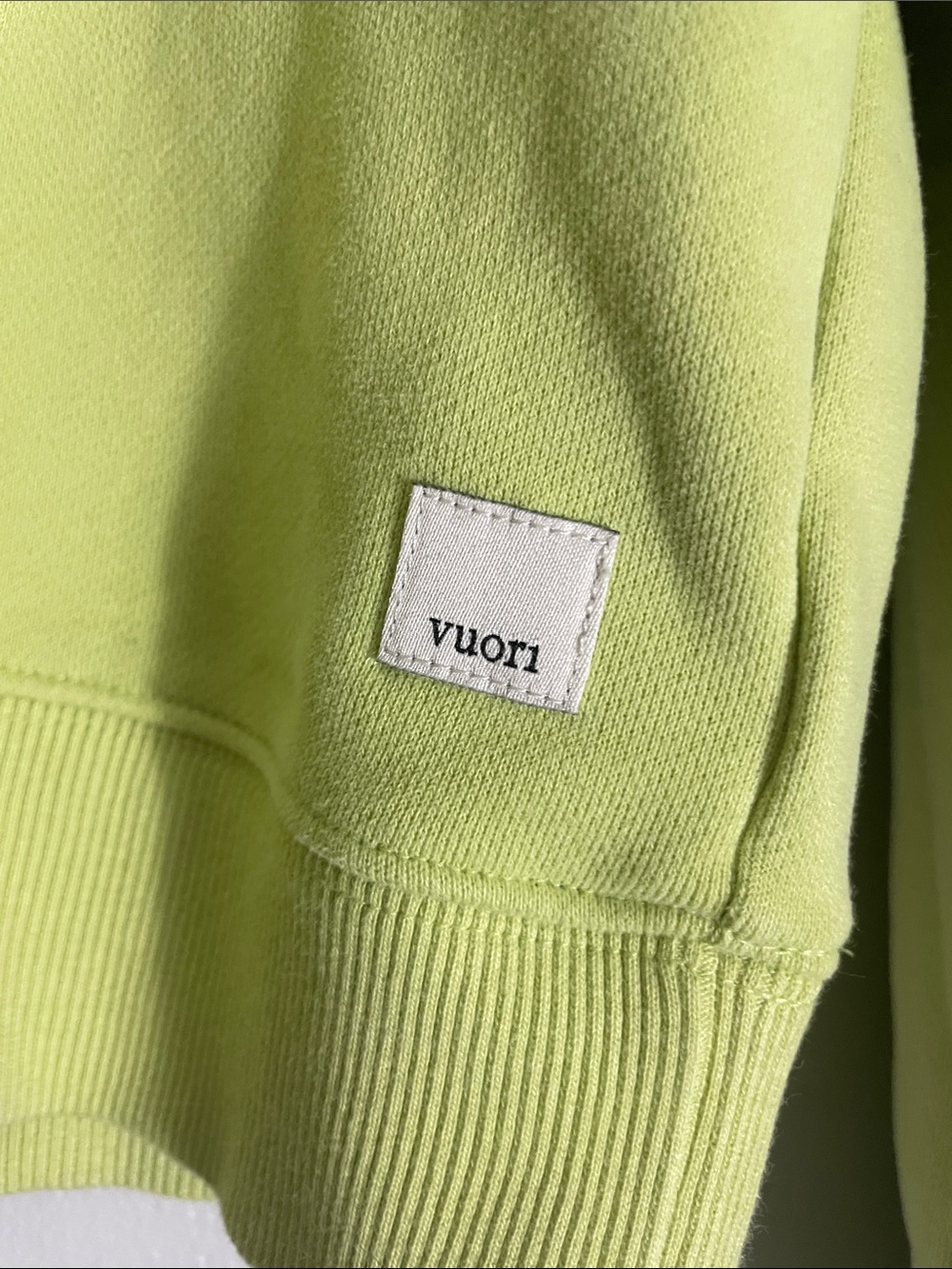 Vuori Sweatshirt Cotton Blend Ribbed Trim Large Pullover Athleisure - Picture 2 of 8